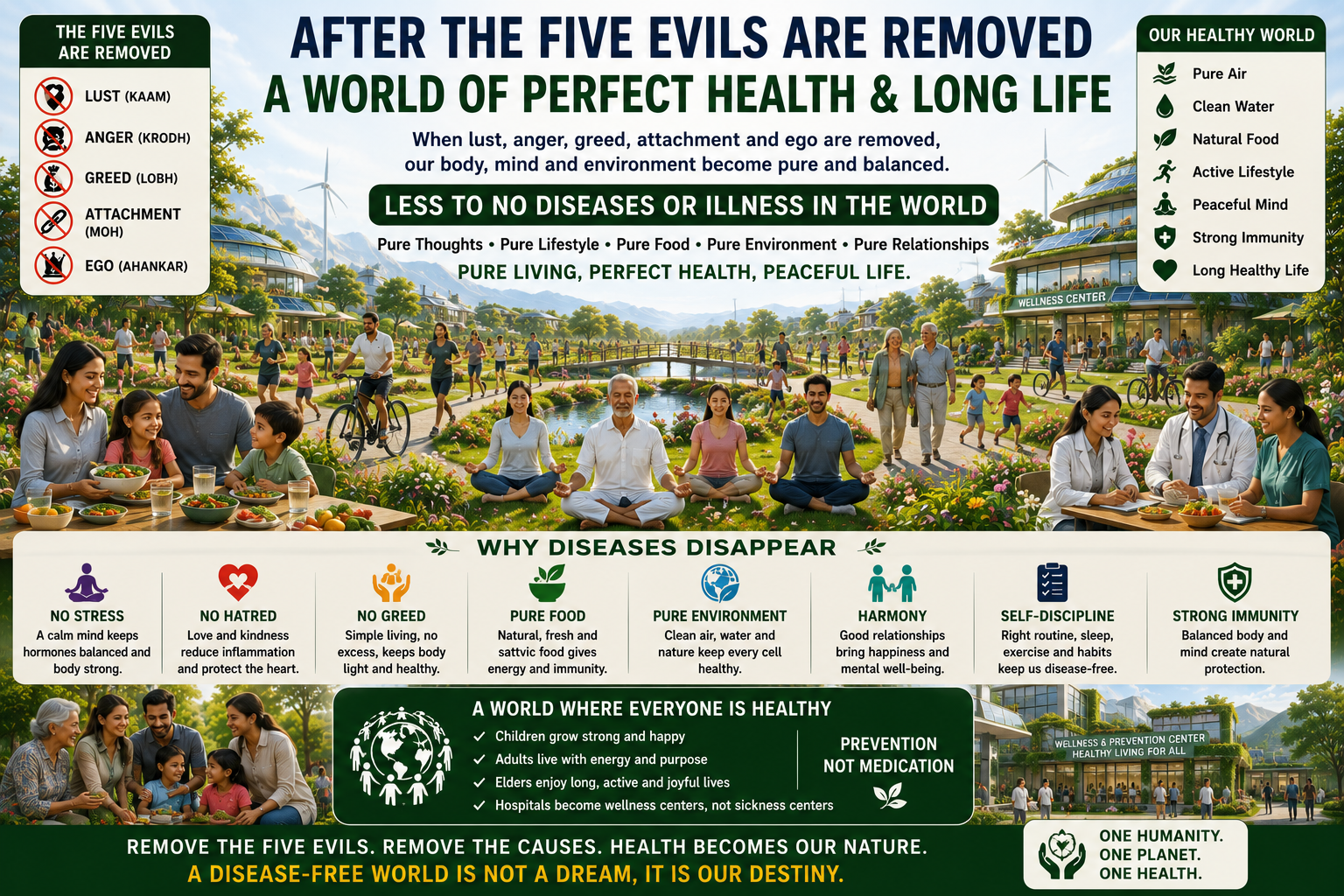 No Illness and Healthy World